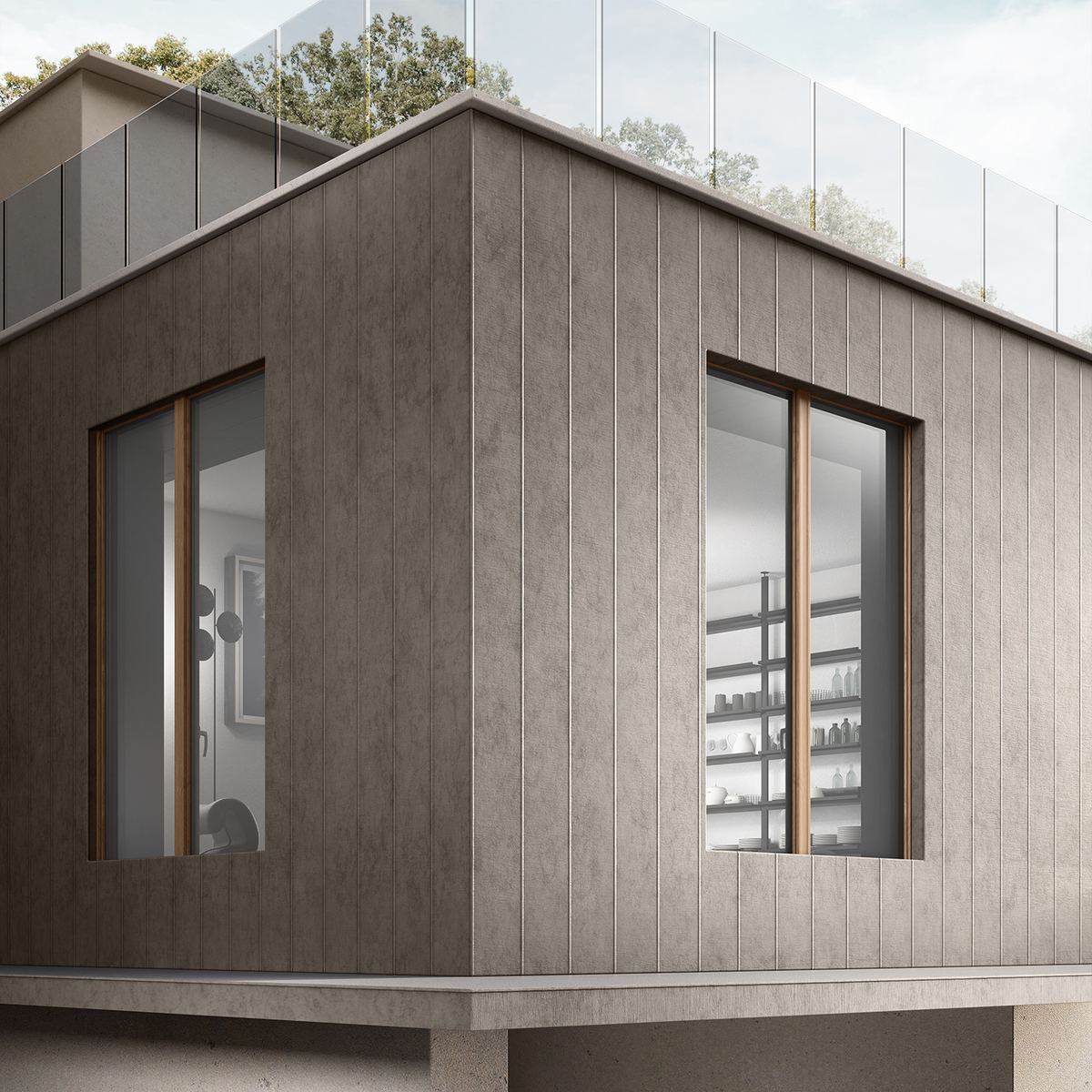 Finestra PVC Sistema 70 EVO Design, vista esterna